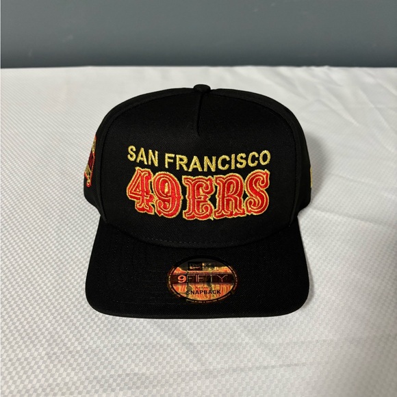 New San Francisco 49ers Super Bowl XXIV SP Black 9Fifty A-Frame Snapback - Picture 5 of 8